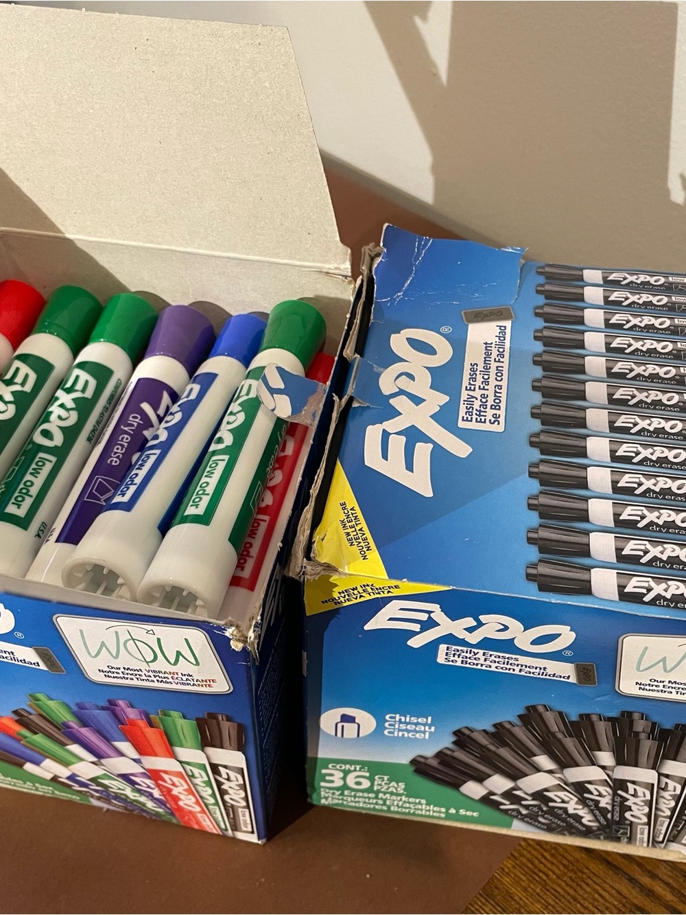 NEW 72 count EXPO Dry Erase Markers - Black, blue, red, green, purple